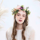Floral Crown Hair Band Flower Headband Flower Halo Headpiece Floral Garland K8X4