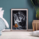 5D Drawing Kit DIY Wolf Butterfly Full Square Drill Diamond Painting Ornament