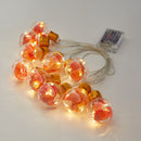 Outdoor Fall Decor Maple Leaves Fall Garland Lights String with 13.2FT 10 Bulbs