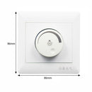 86*86mm White Adjustable Light Switch Brightness Controller Dimmer Switch Lamp