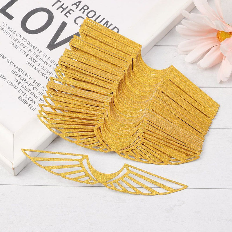Wings Cake Decor Dessert Toppers Chocolate Decoration Hollowed Wings Toppers