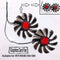 For XFX RX580 584 588 Graphics Card Dual Fan 95mm Graphics Card Cooler Fan