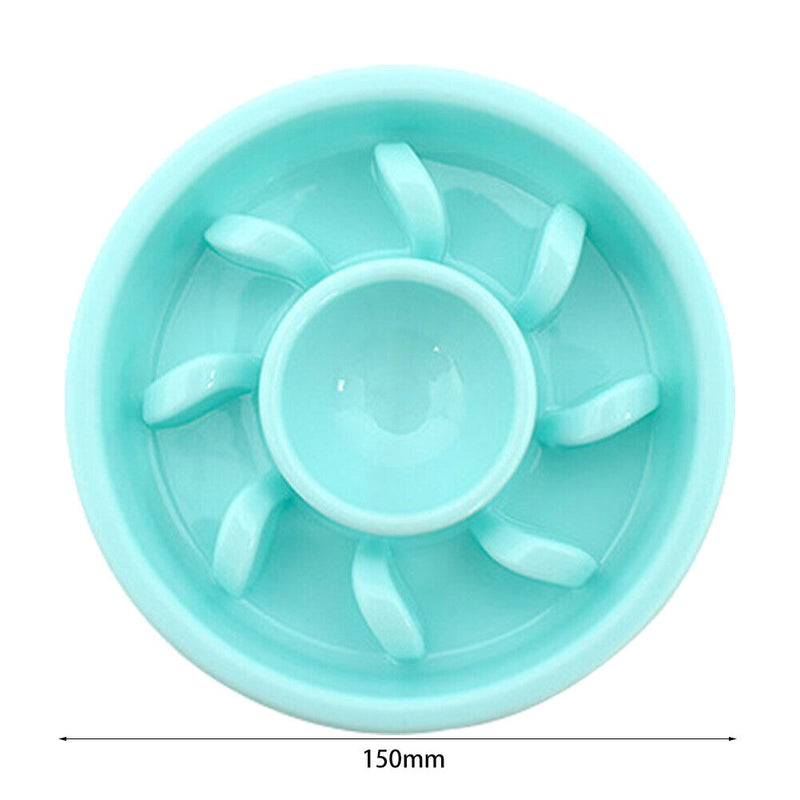 Dog Feeding Bowls Slow Eating Feeder Dish Plastic Pet Anti Choking Food Pla