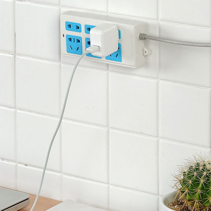 Home Self-Adhesive Power Strip Holder Desktop Socket Hanging Holder Fixator