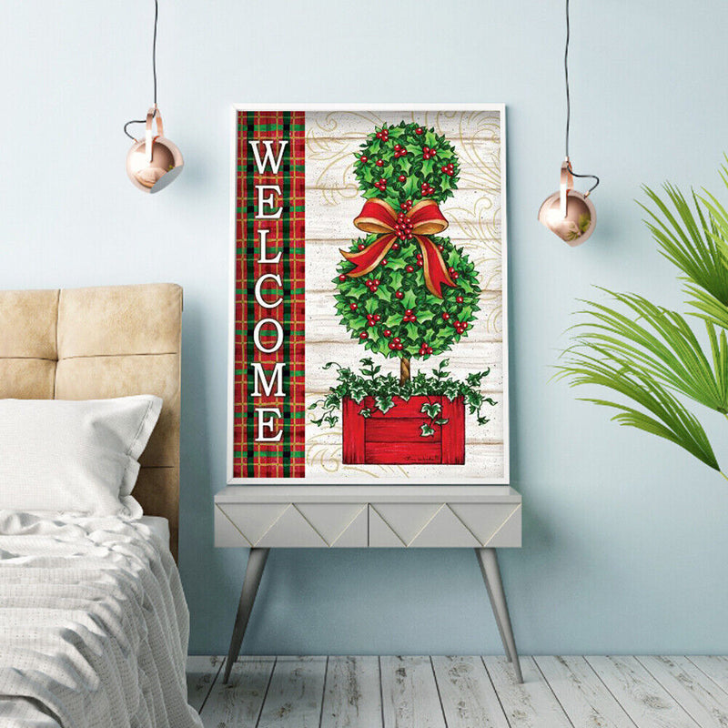 Diamond Painting Christmas Tree Full Round Drill Picture of Rhinestone Drawing
