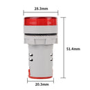 6-100V DC Digital Voltmeter Indicator LED Lamp Round Signal Light (Red) Newly