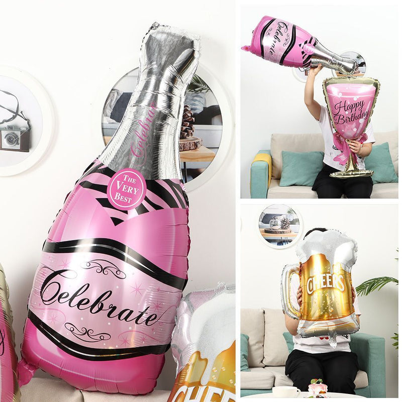 Decorations Collection Champagne Goblet Balloon Decorations Helium Balloon