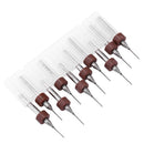 10pcs Circuit Board PCB Drill Bits Tungsten Steel Twist Drill Bits (0.6mm) Newly