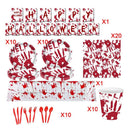 Friendly Halloween Disposable Tableware Dinnerware set Paper Plates Napkins