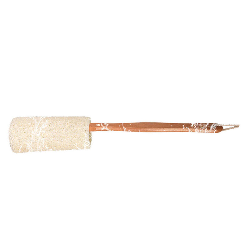 Towel Gourd Bath Brush Wooden Handle Exfoliator Brush Shower Back Brushes Newly
