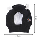 Winter Warm Dog Hats Christmas Warm Windproof Knitted Cap Costumes (Black) Newly