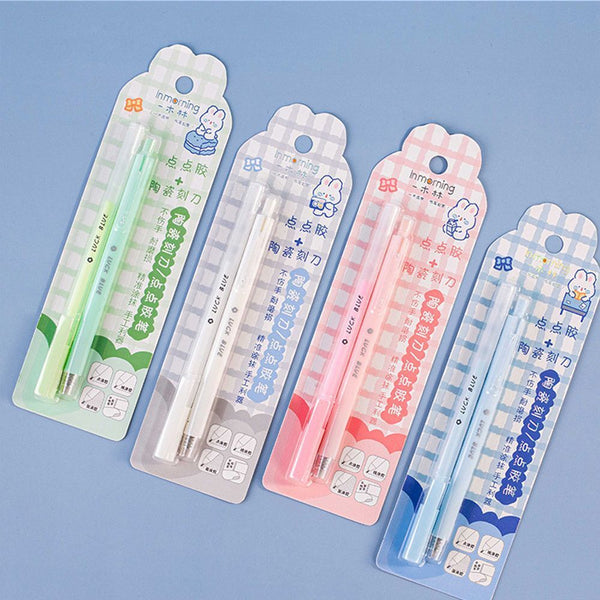 Double Sided Adhesive Dots Stick Roller Cutting Knives Ceramic Blade Cutter