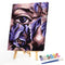 Face Flower Oil Paint By Numbers Kit DIY Acrylic Painting on Canvas Frameless