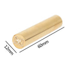 Cylindrical Brass Envelope Sealing Stamp for Document Customs Wedding Invitat