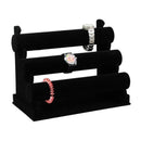 3-Tier Jewelry Bracelet Watch Bangle Display Holder Stand Showcase T-bar