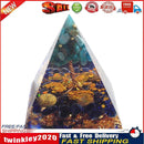 Orgonite Pyramid Amethyst Peridot Chakra Healing Energy Crystal Craft (A) Newly