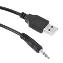 1 Set Extension Cable Car Dashboard Motor USB 2.0 3.5mm M/F AUX Guide Length