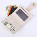 Women Wallets Fashion Alligator Leather ID Card Holder Multi-slots Coin Purses