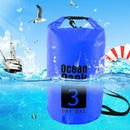 Waterproof Dry Bag Pack Sack Swimming Kayaking Boat Trekking (3L Dark Blue)