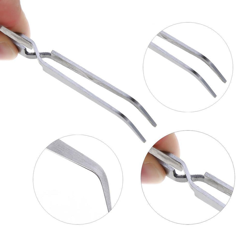 1pc Stainless Steel Nail Art Shaping Tweezer Clip for UV Gel Manicure Tool