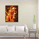 DIY Full Round Drill Diamond Painting 5D Flame Wolf Poster Kit (E1111) Newly