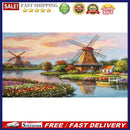 Windmill Oil Paint By Numbers Canvas Picture DIY Home Decoration Gift No Frame
