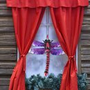 Metal Dragonfly Outdoor Garden Wall Decor Fence Hanging Iron Art (1pc) Newly