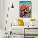 Canvas Oil Wall Art Picture DIY Sea Turtle Painting By Numbers Kit Ornaments