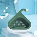 Colander Sink Strainer Kitchen Sink Shelf Faucet Hanging Drain Rack (Green)