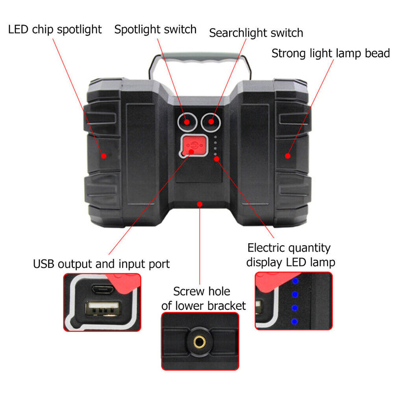 #A Portable Work Spotlight Outdoor Lighting Led for Camping Emergency Night Work