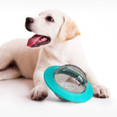 Dog Puzzle Food Dispener Multifunctional Flying Saucer Slow Feeder (Blue) Newly