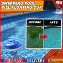 Floating Chemical Chlorine Dispenser Pump Tablets Water Purifier Swimming Pool