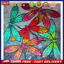 5D Full Round Drill Art DIY dragonfly Diamond Painting Craft
