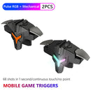 #A 4 Finger Game Controller Shooting Trigger Joystick Buttons for PUBG Mobile