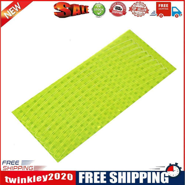 Bike Bicycle Cycling Motorcycle Wheel Tire Tyre Reflective Stickers(Yellow)