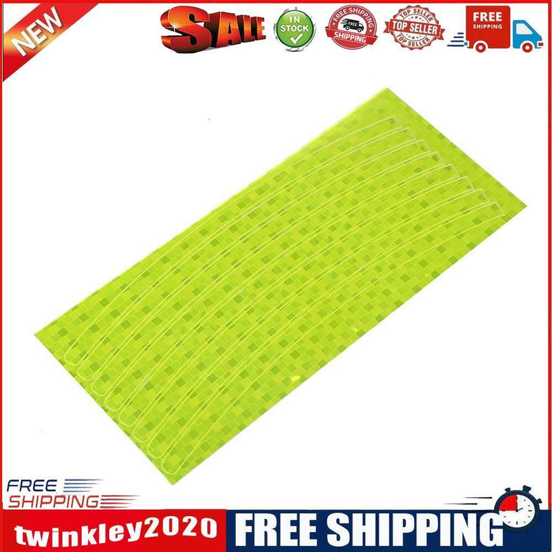 Bike Bicycle Cycling Motorcycle Wheel Tire Tyre Reflective Stickers(Yellow)