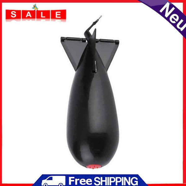 Carp Fishing Rockets Feeders Float Bait Lure Holder Fishing Tool (Black L)