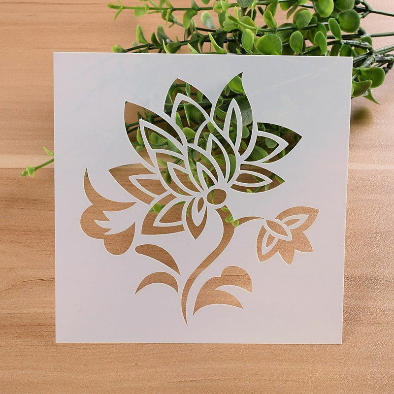 DIY Craft Scrapbooking Embossing Template Flower Pattern Layering Stencils
