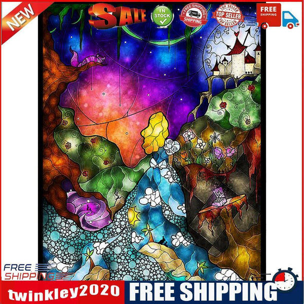 Girl Castle Oil Paint By Numbers Kits DIY Handpainted on Canvas Wall Art