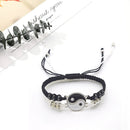 Chinese Style Tai Chi Bracelet Alloy Braided Lover Bracelets (Black+White) Newly