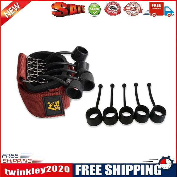 Finger Flexion Extension Training Device Strength Trainer (Red 60 Pound)