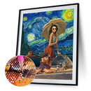 Starry Sky DIY Diamond Painting Kits Full Round Drill Wall Decor 30x40cm (A23