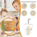 Plastic Material Mooncake Mold Flower Shape Stamps Moon Cakes Moulds DIY Baking`