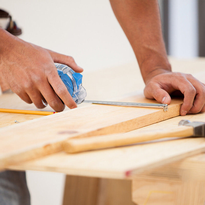 Retractable Mini Roulette Tape Ruler Tapeline Steel Tape Measure (5m25mm) Newly