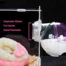 Cute Hamster Mouse Bathroom Toilet Cage Plastic Animal Bath Sand Box (Pink)
