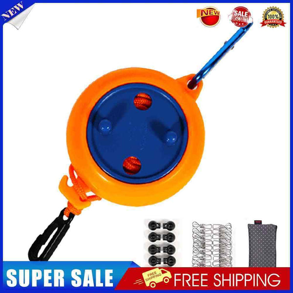 Windproof Chain Binding Rope Lanyard Anti-Slip Invisible Camping Clotheslines