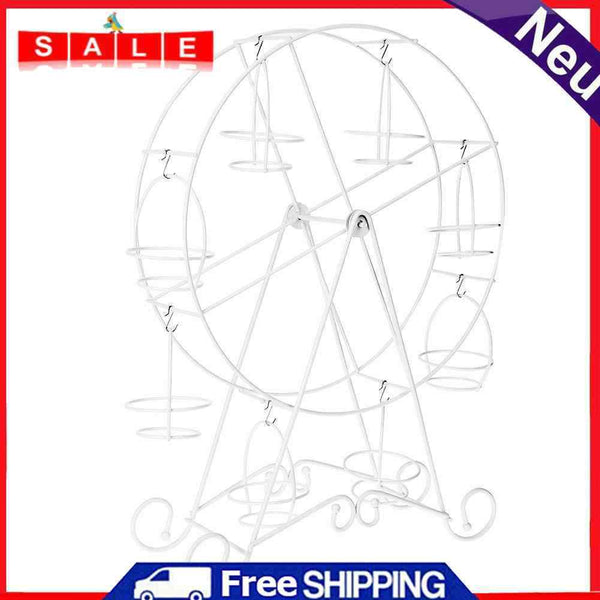 8 Cup Cake Stand Ferris Wheel Wedding Party Stainless Steel Food Display Rack