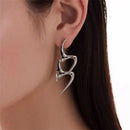 Earrings Geometric Stud Earrings Note Hollow Out Earring Irregular Earrings