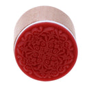 Round Floral Floral Wooden Photo Stamp Stamp for DIY Scrapbooking Al