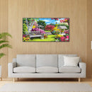 Garden Oil Paint By Numbers Kit Frameless Drawing Picture Wall Decor Art Craf